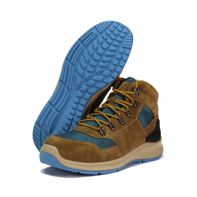 Работни чевли со гумен надворешен ѓон велур најлон платно